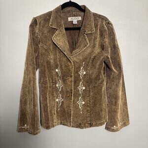 ALDO Brown Embroidered Women's Jacket